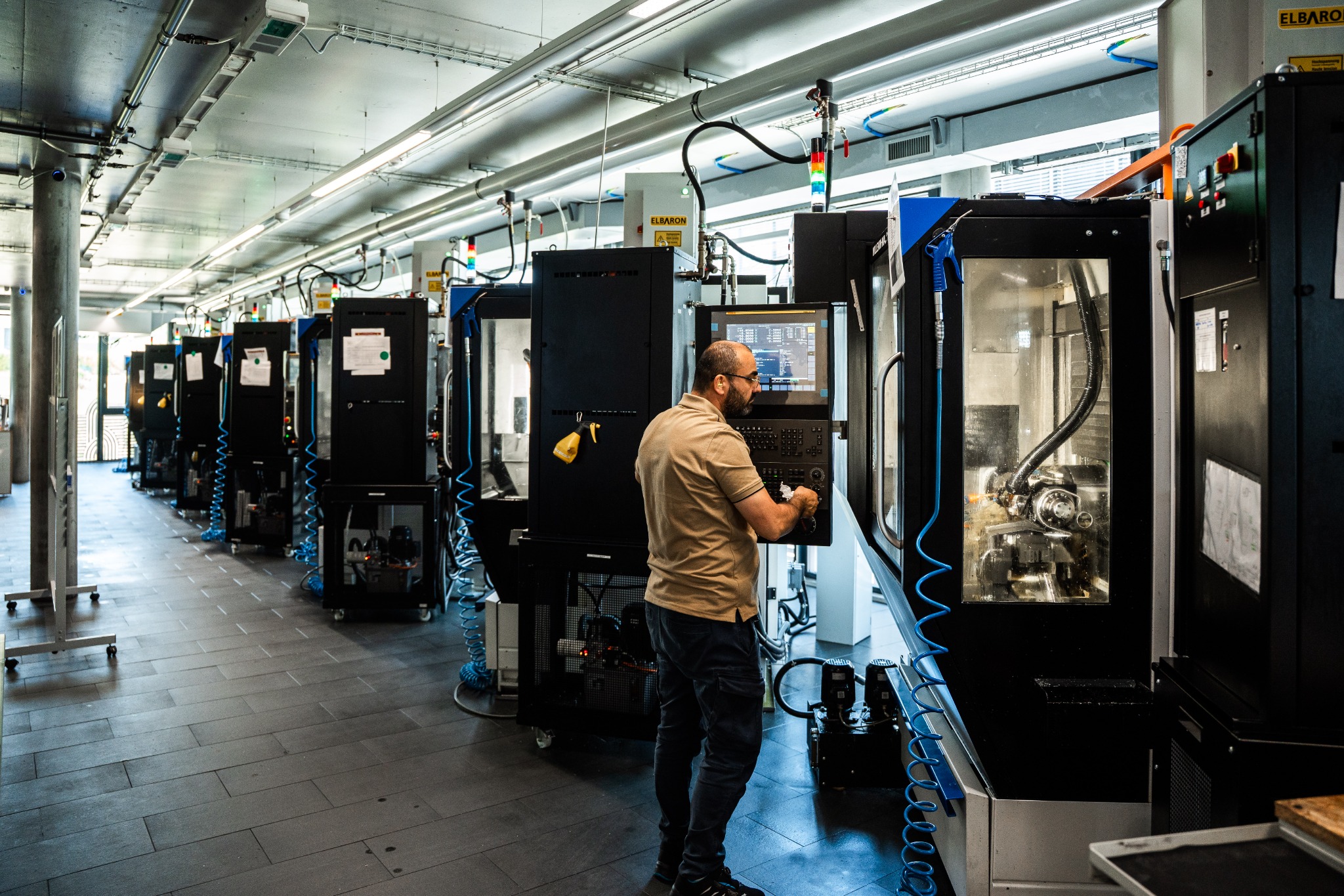 Alignement de machines CNC dans l’atelier DHEH